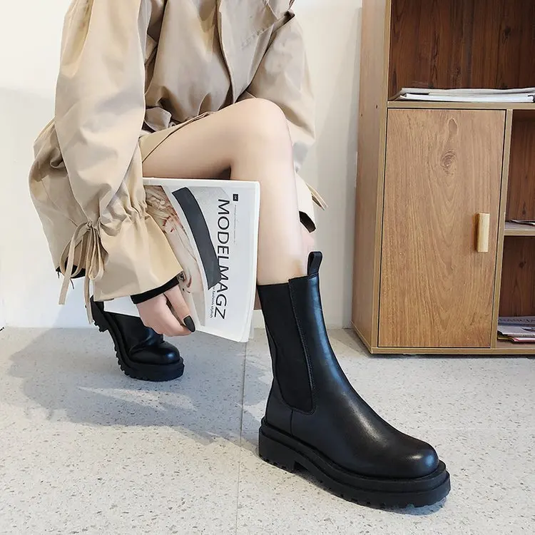 

Boots Chelsea Short Boots Woman Boots England Wind Boots Shoes