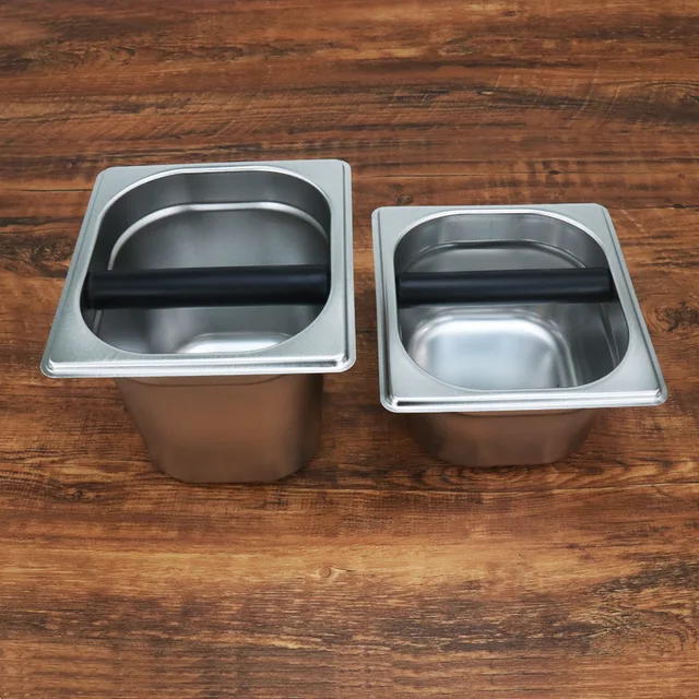 Rozsdamentes Acél Kopogtató Doboz Csúszásgátló Kávécsiszolás Dump Szemétkávézó Tartozékok Knock Eszpresszó Tartály