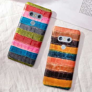 

Genuine Leather Phone Case For LG G6 G7 G8s ThinQ G3 G4 G5 V10 V20 V30s V40 V50 Thinq Q6 Q7 Q8 K50 K4 K8 2017 K10 2018 case