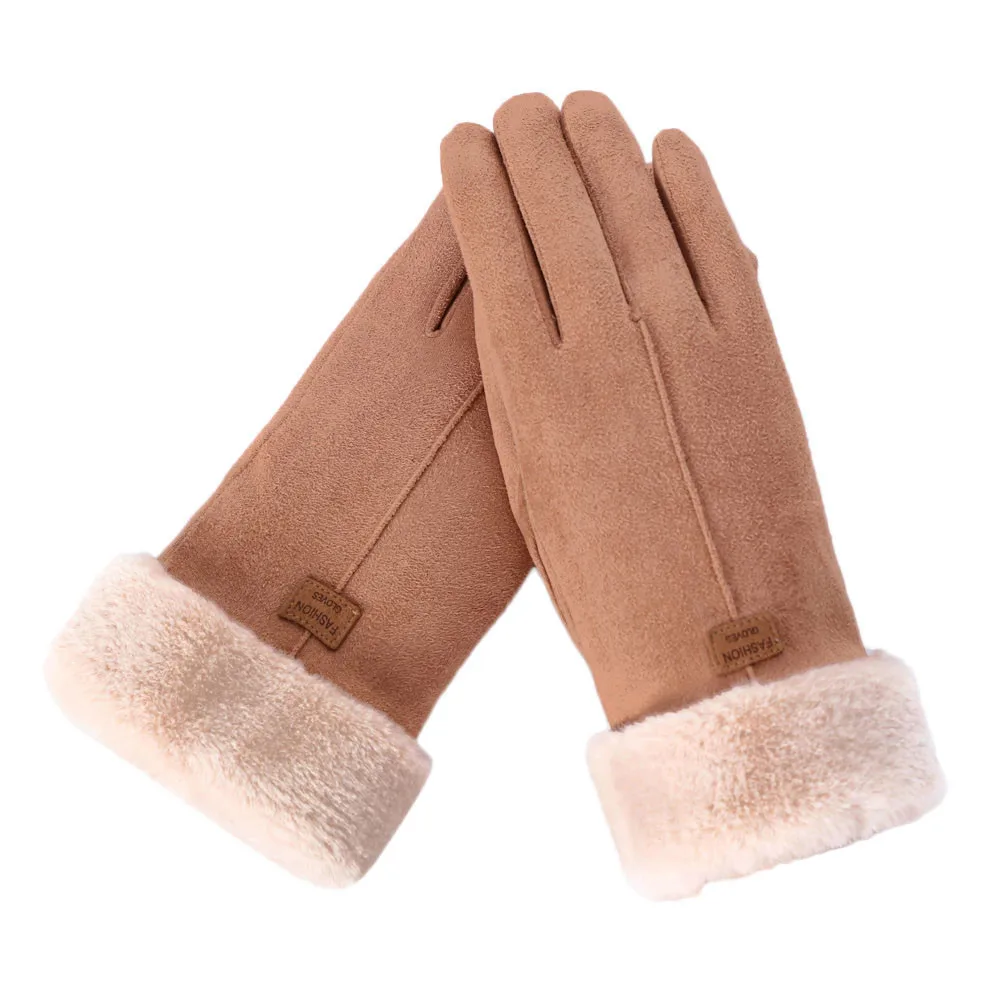 

Knitted Warm WinterGloves Women Fashion Girls Gloves Outdoor Sport Warm Colorful Gloves Bicycle Touch Screen#4