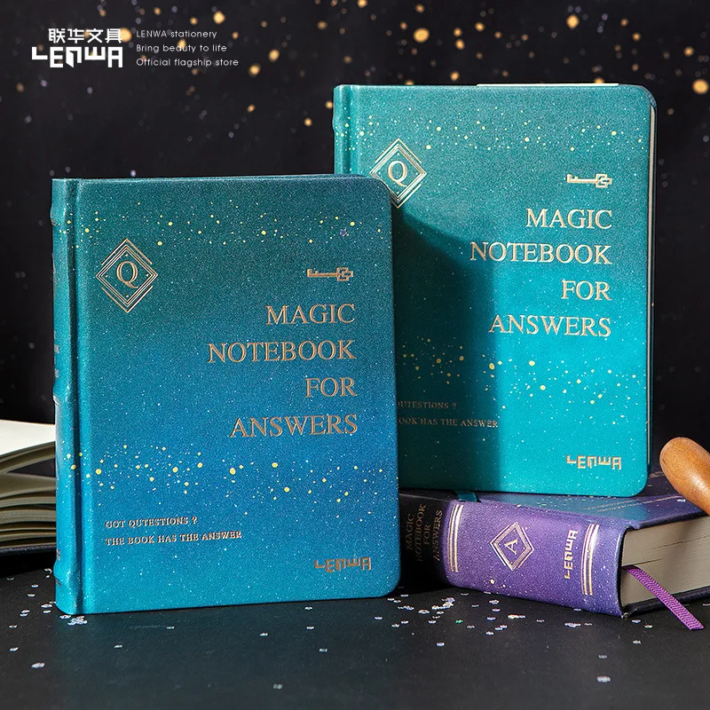 

Блокнот-Книга со звездами на 416 страниц, волшебная книга, креативный Европейский ретро-арт, утолщенный блокнот для работы