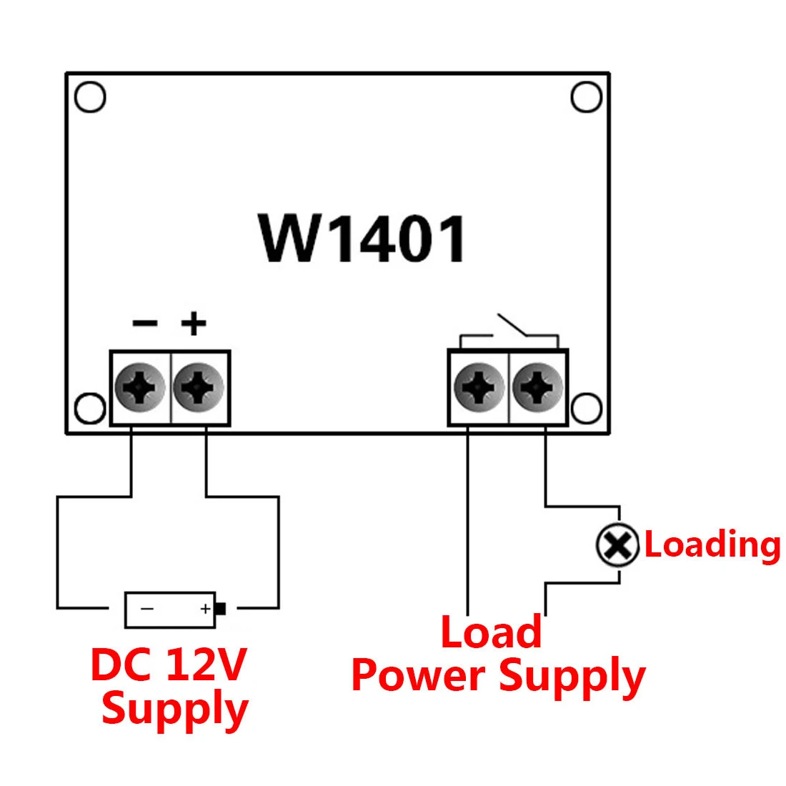 DC 12V Интеллектуальный цифровой термостат W1401 регулятор температуры с NTC датчиком