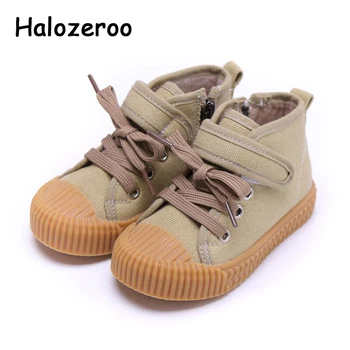 

Winter Kids High Top Casual Sneakers Baby Girls Canvas Shoes Children Warm Sport Sneakers Toddler Boys Chunky Sneakers Trainers