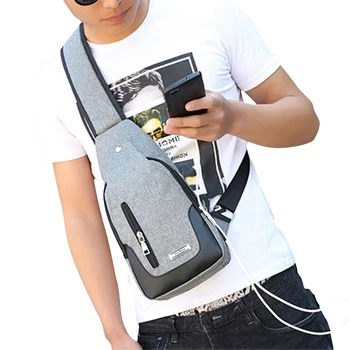 

Men's Shoulder Bag Multifunctional Oxford Cloth Waterproof Casual Chest Bags Men's Fashion Crossbody Bag