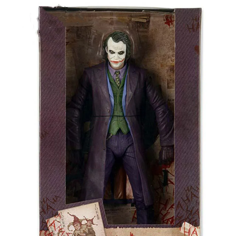 18 см NECA Темный рыцарь клоун Хит Леджер Джокер кукла в упаковке ручная модель " фигурка мужчины Мини Фигурки игрушки модель подарок