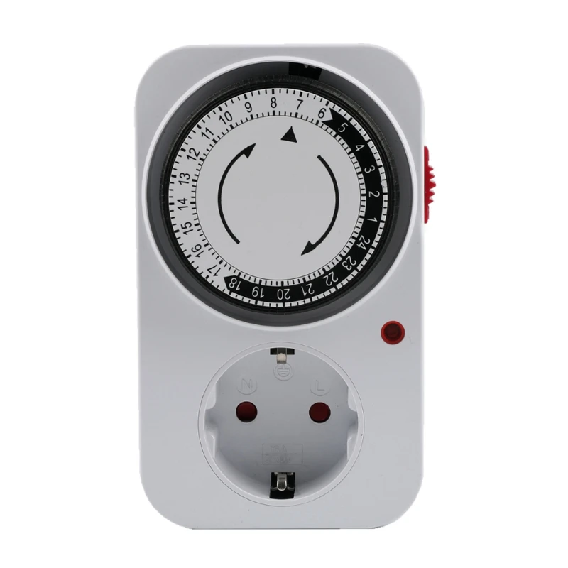 

24 Hour Cyclic Timer Switch Kitchen Timer Outlet Loop Universal Timing Socket