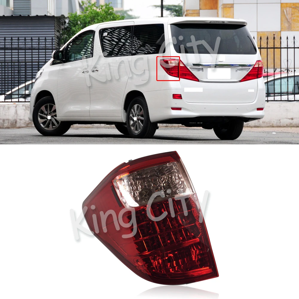 CAPQX для TOYOTA ALPHARD 2011- внешний задний тормозной фонарь светильник задний светильник хвост светильник taillamp задний фонарь фары