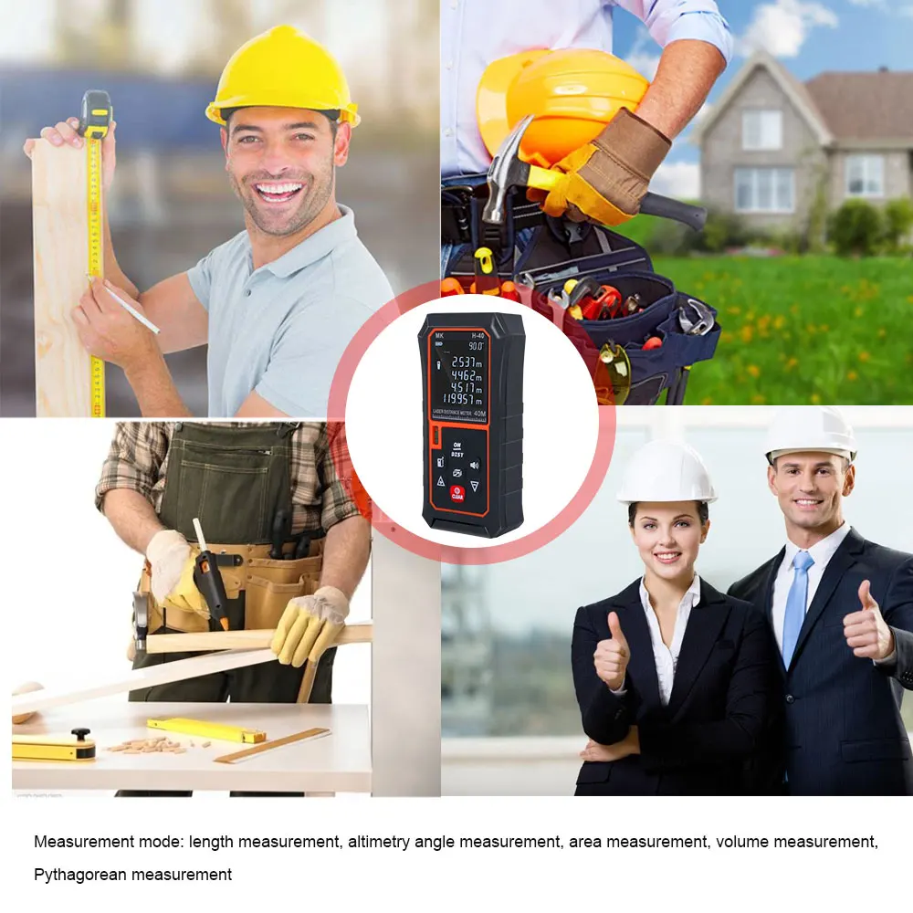Circuit Laser Rangefinder Handheld Range Finder Wire Accurate 40m Pattern 60m Building Digital Construction Worker