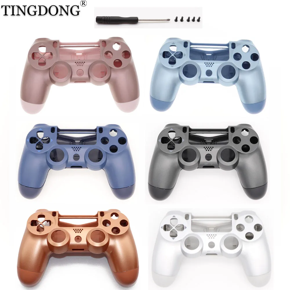 Чехол для контроллера PS4 Pro 4 0 розовый мягкий гладкий Playstation V2 Dualshock JDS 040 JDM 040|Чехлы|