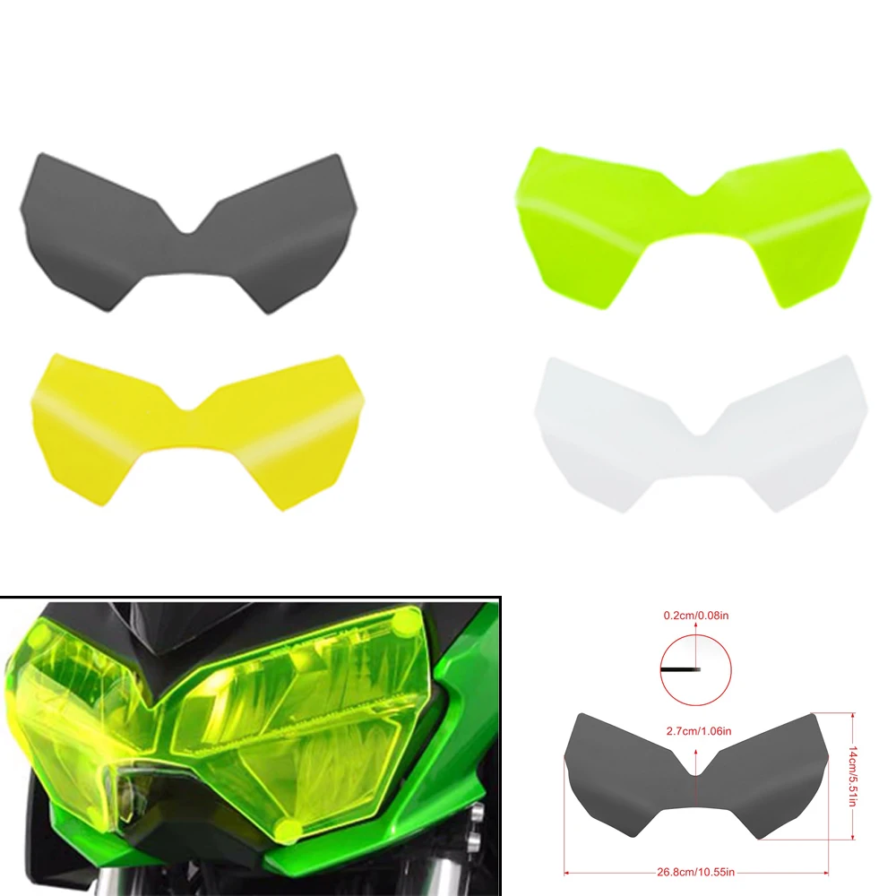 For KAWASAKI Ninja400 Z400 Z 400 2018-2021 Motorcycle Accessories Front Headlight Guard Screen Lens Head Light Cover Protector | Автомобили