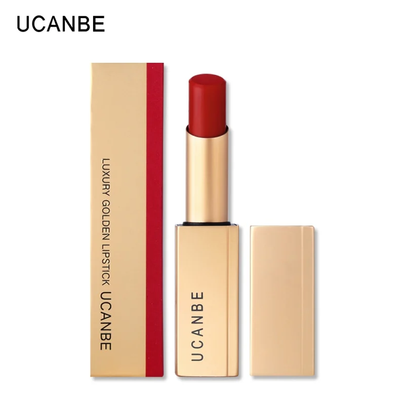 5 Colors Matte Lipstick Sexy Lasting Waterproof Non-Stick Cup Natural Small Gold Bares Lipstick Makeup Tool
