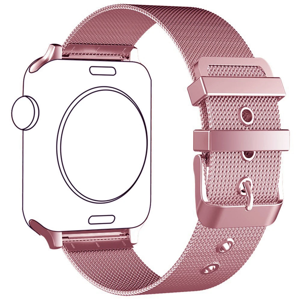 4 цвета Мода 38 42 мм Миланская металлическая пряжка браслет ремешок для Apple Watch iWatch 4 3 2 1