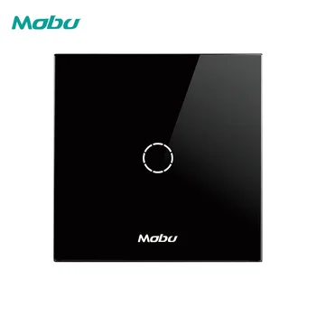 

Mobu touch switch, EU standard, white crystal, glass panel, touch switch, Ac220v, 1 set, 1 way, wall light, wall touch screen