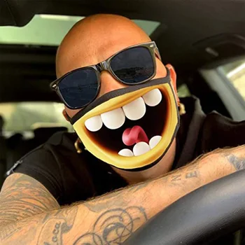 

1PCS Printing Mouth Mask Washable Outdoor Windproof Dustproof Anti-Fog Funny Face Masks Protective Breathable Masks Mascarillas