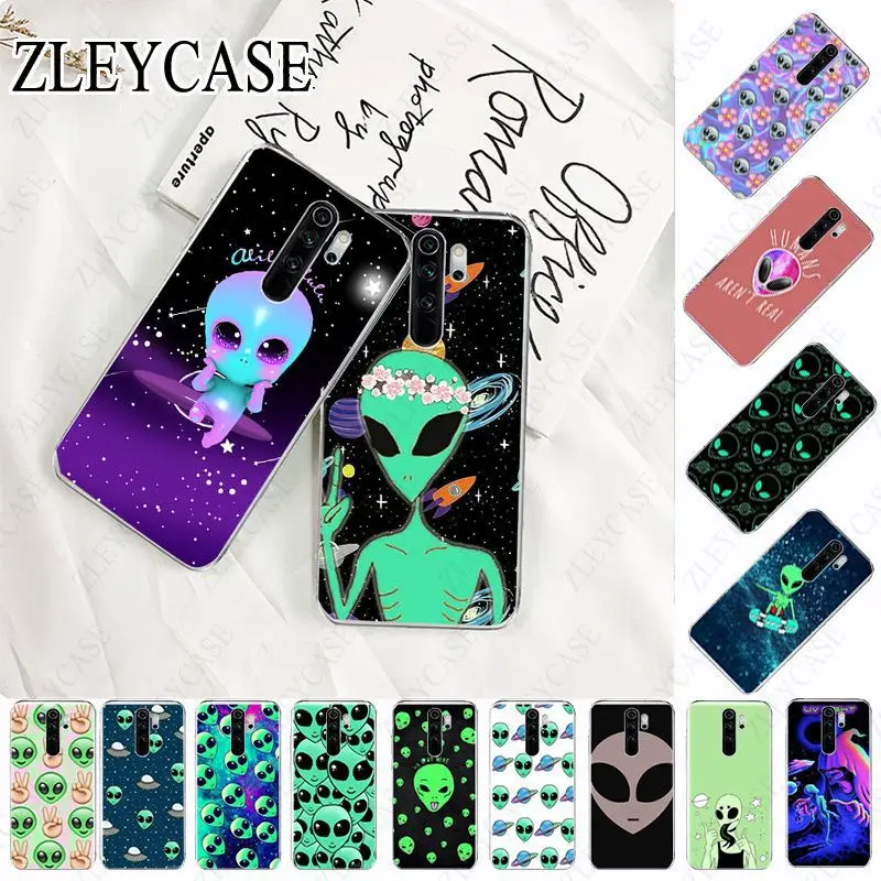 Прозрачный мягкий чехол для телефона xiaomi Redmi Note8pro note7 7 8 note9s mi8se mi9 mi10 mi9T mi note10 Coque Alien