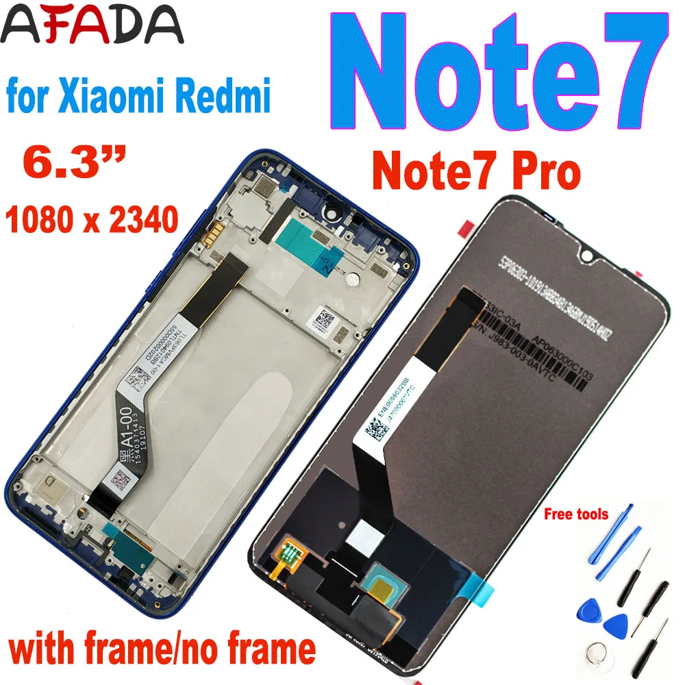 

For Xiaomi Redmi Note 7 LCD Display Touch Screen Digitizer Assembly Redmi Note7 Pro LCD Display 10 Touch Repair Parts