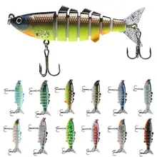 11cm Fishing Lure Multi Jointed Hard Artificial Bait Lifelike Wobblers Sinking Swimbait Crankbait Tackle