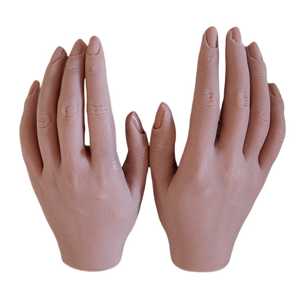 Nail Trainning Practice Hand Left Right Hands Mannequin Model Manicure Trainer