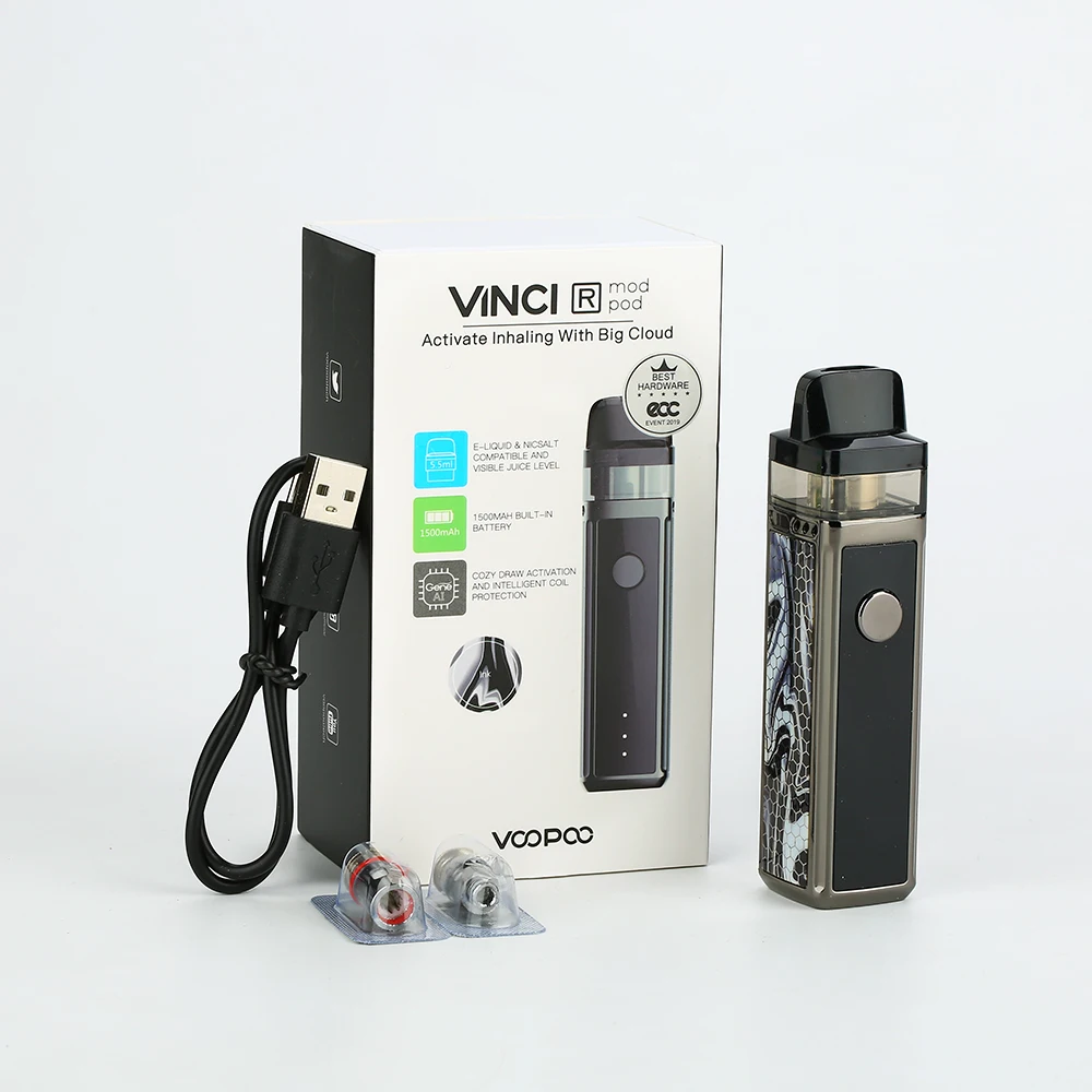 VOOPOO VINCI R Mod Pod Vape Комплект w/1500 mAh батарея и 5,5 ml Pod бокс мод для электронных сигарет комплект vs Drag 2/Shogun