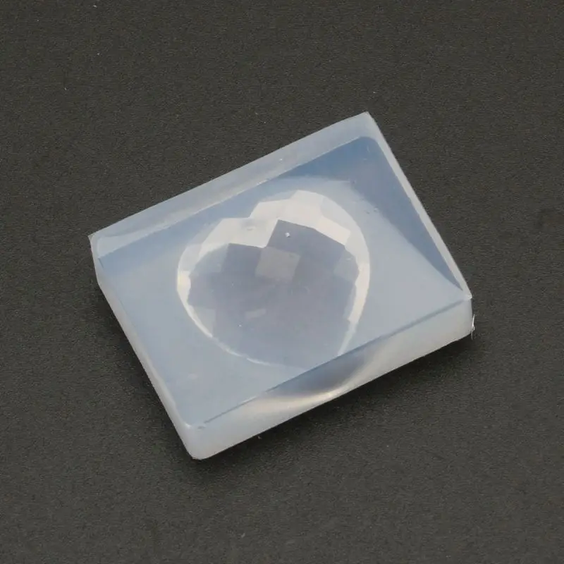 JAVRICK граненый кулон в форме сердца с отверстием для вешалки полимерная Форма Инструменты для изготовления ювелирных изделий