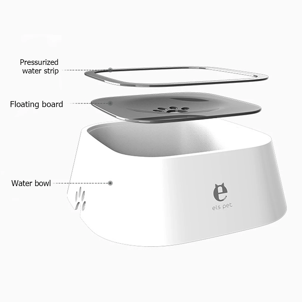 Pet Dog Cat Bowl Floating Bowl Water Drinker Not Wet Mouth Splash Water Cat Bowl Not 5