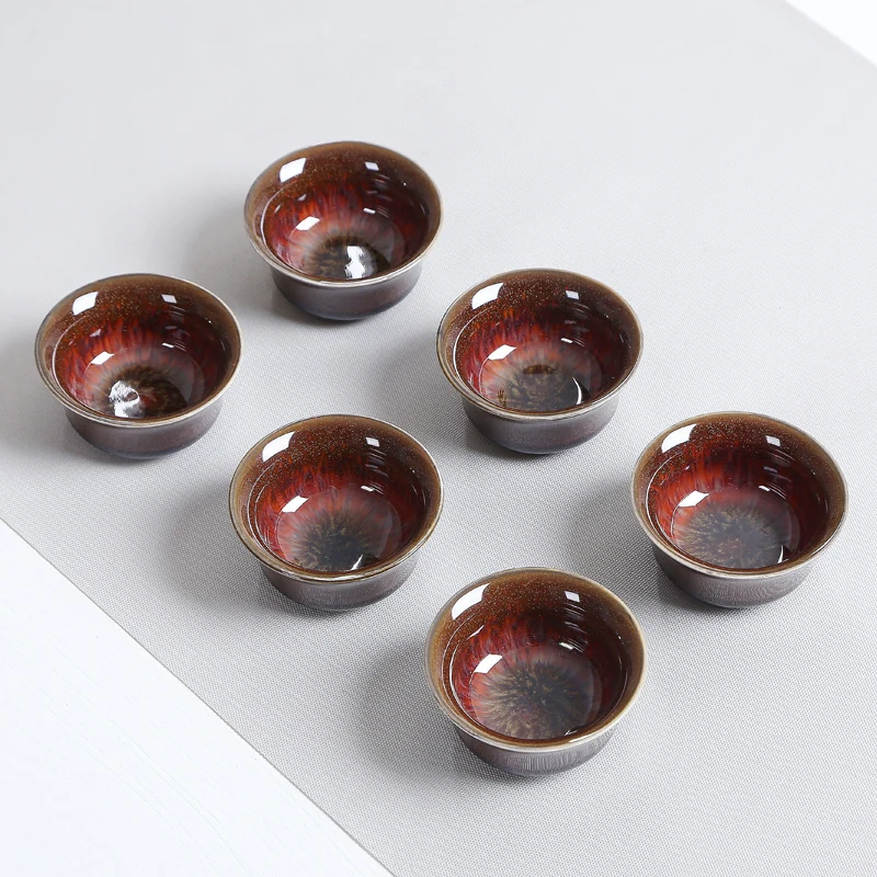 Чайные чашки с хризантемами и блюдцами чайные чаши в японском стиле Цзиндэчжэнь украшения дома аксессуары современная кухня ручной работы