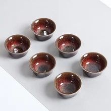 Чайные чашки с хризантемами и блюдцами чайные чаши в японском стиле Цзиндэчжэнь украшения дома аксессуары современная кухня ручной работы