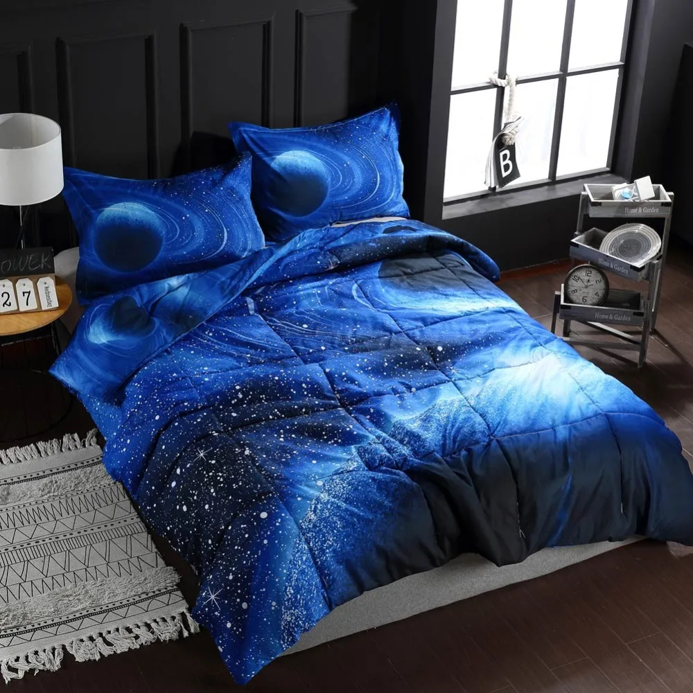 Svetanya межзвездное звездное небо одеяло с принтом и наволочками постельные принадлежности плед тонкое одеяло ed