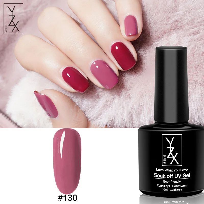 YXZ 10 мл Bean паста УФ светодиодный гель для дизайна ногтей Гель-лак для маникюра Замачивание 6 цветов гель лак для ногтей эмаль для элегантных женщин