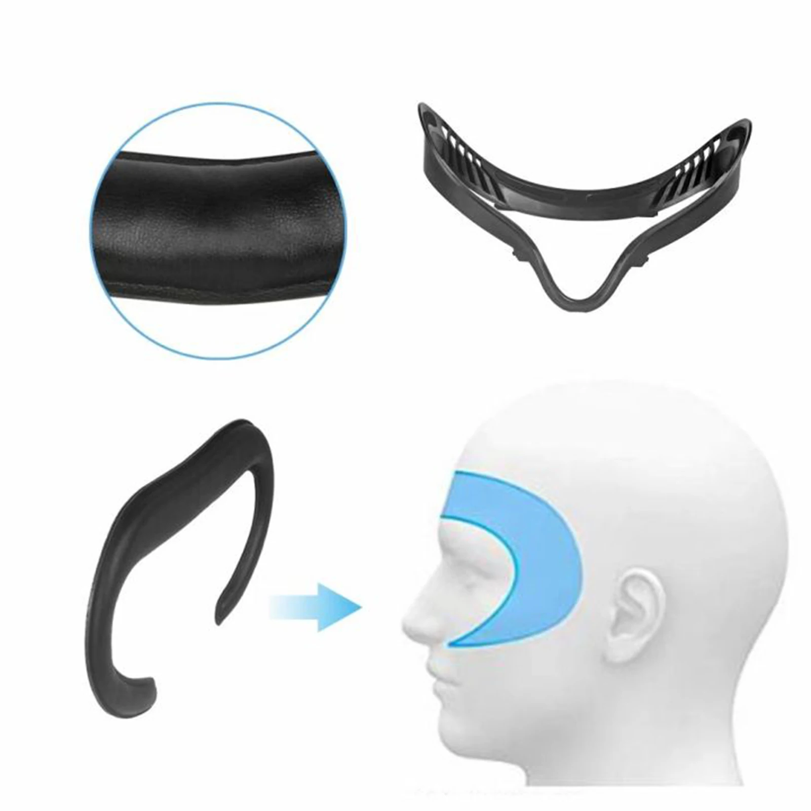 Eye Mask Cover For Oculus Quest 2 VR Glasses Light Blocking Soft PU Leather Face Eye Cover Pad With VR Lens Cover VR Accessories