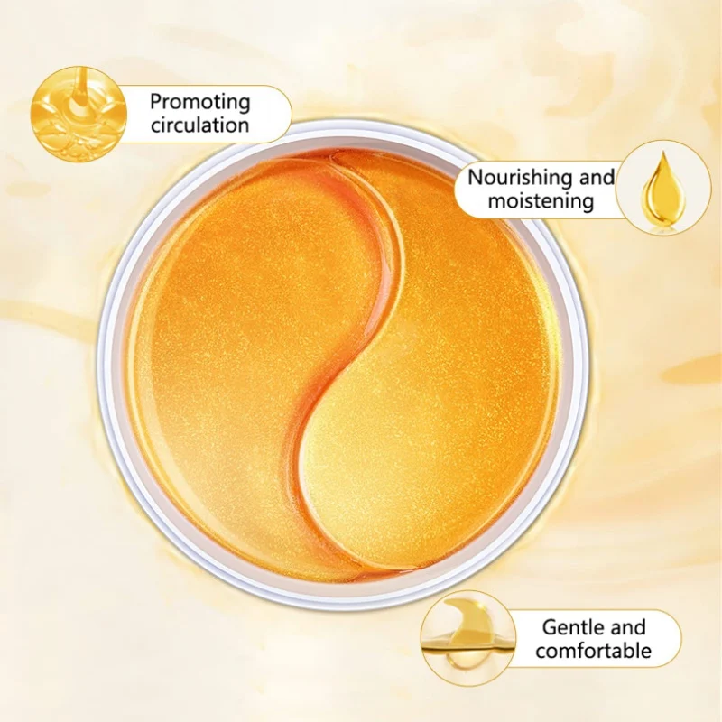 Увлажняющие маски для глаз гелевые подушечки для глаз золотые с улиточным коллагеном маска для глаз против старения/темные круги/отечность Горячая