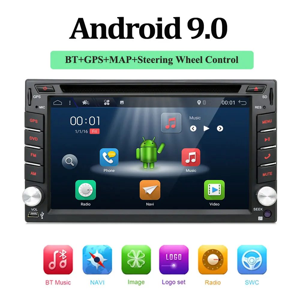 Best 2 din android 9.0 car dvd for nissan qashqai x-trail almera juke universal car multimedia player gps navigation 0 Best 2 din android 9.0 car dvd for nissan qashqai x-trail almera juke universal car multimedia player gps navigation 0