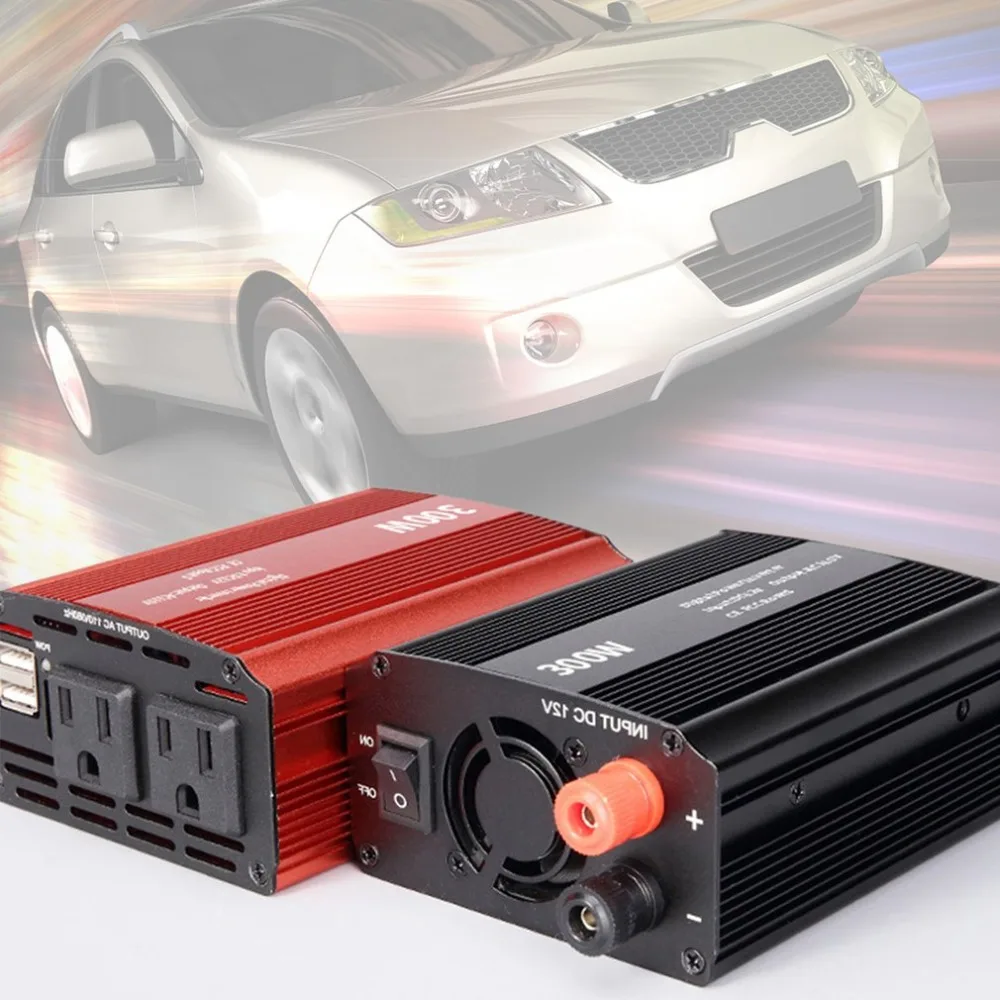 Компактный Размеры 300W 12 V-110 V Авто Мощность Инвертор адаптер Зарядное устройство Универсальный Напряжение конвертер Мощность переключатель