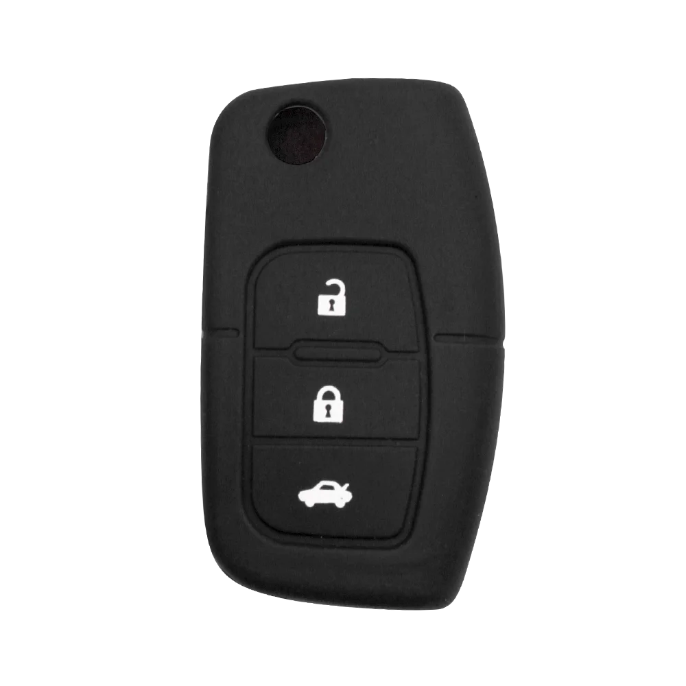 Силиконовый чехол KEYYOU для автомобильного ключа с 3 кнопками Ford Fiesta Focus 2 Ecosport Kuga