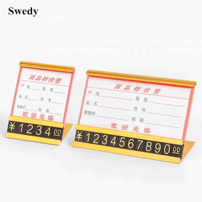 5 Pieces Adjustable Dollar Eur Price Cubes Tag Display Signs Counter Number Freestanding Pricing Blocks For Jewelry Watch Ring | Канцтовары