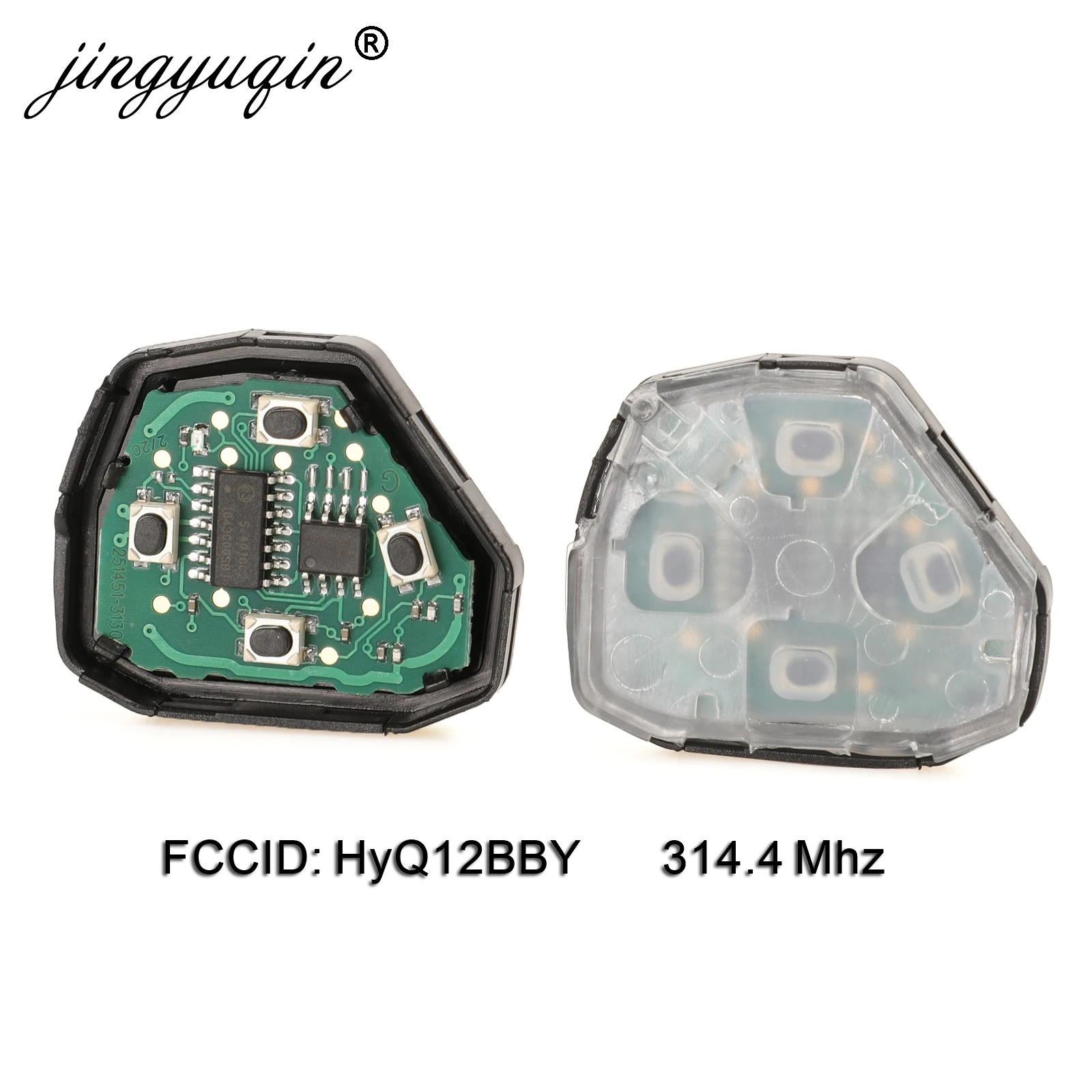 Пульт дистанционного управления jingyuqin 3/4 кнопки для Toyota Camry ключ Avalon Corolla Matrix RAV4 Venza