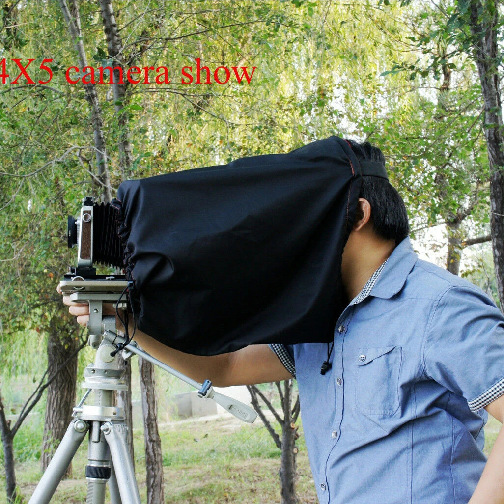 5×7 4×5 120 대형 카메라 배럴 60cm 길이용 어두운 천 초점 후드