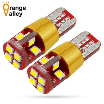 

2PCS Car LED T10 Led Canbus W5W Led Bulbs 168 194 12 SMD 3030 LED Dome Reading Lamp Interior Lights Auto 9-30v