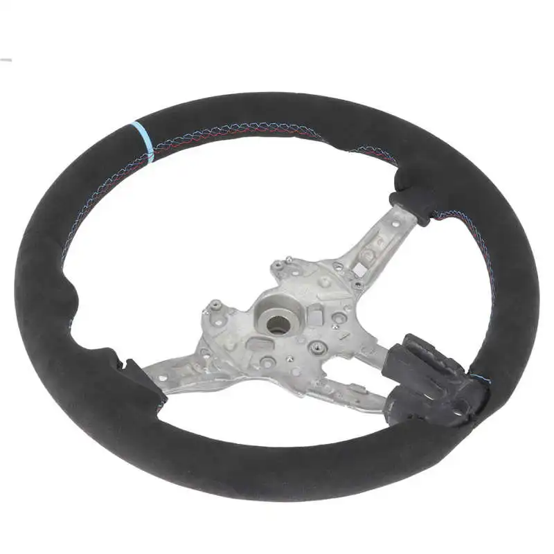 M 퍼포먼스 풀 스웨이드 스티어링 휠, 업그레이드 블루 스트라이프, BMW F20 F22 F30 F32 M2 M3 M4 에 적합