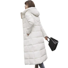 Большие размеры 4XL 5XL 6XL зимние куртки женские пуховики толстые пуховики женские пальто с капюшоном длинная теплая Повседневная зимняя верхняя одежда