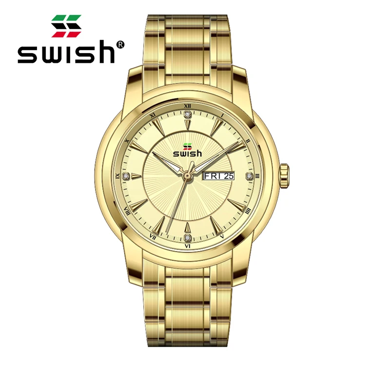 

SWISH New product Men's Fashion Watches Men Sport Waterproof Quartz Watch Man Clock Wrist watches