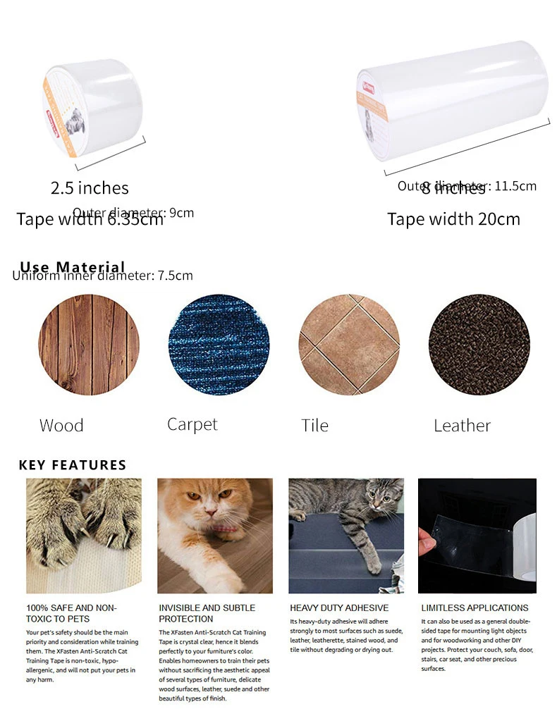 Petshy 3m 5m 10m Transparent Cat Claw Point Scratch Guards Tape Sofa Furniture Protect Film Cat Scratching Post Tree Board Furniture Scratchers Aliexpress