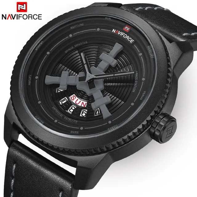 Роскошный бренд NAVIFORCE 9156 мужские спортивные часы Мужские кварцевые повседневные