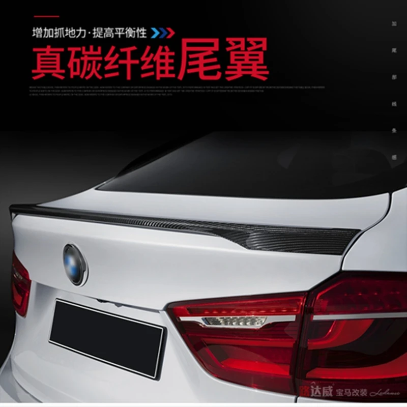 Задний спойлер из углеродного волокна для BMW X6 X Series F16 2014 2015 2016 2017 багажника |