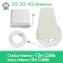 ZQTMAX 2G 3g 4G LTE Антенна для cdma 3g dcs gsm 1900 2100 2600 усилитель сигнала, лог, частотная антенна, панельная антенна с кабелем