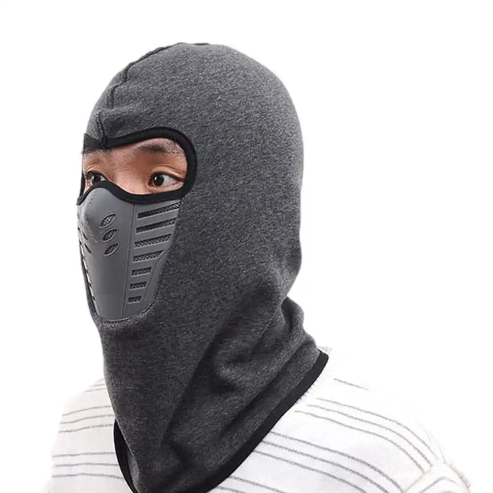 adult unisex winter mask caps cotton scarf neck