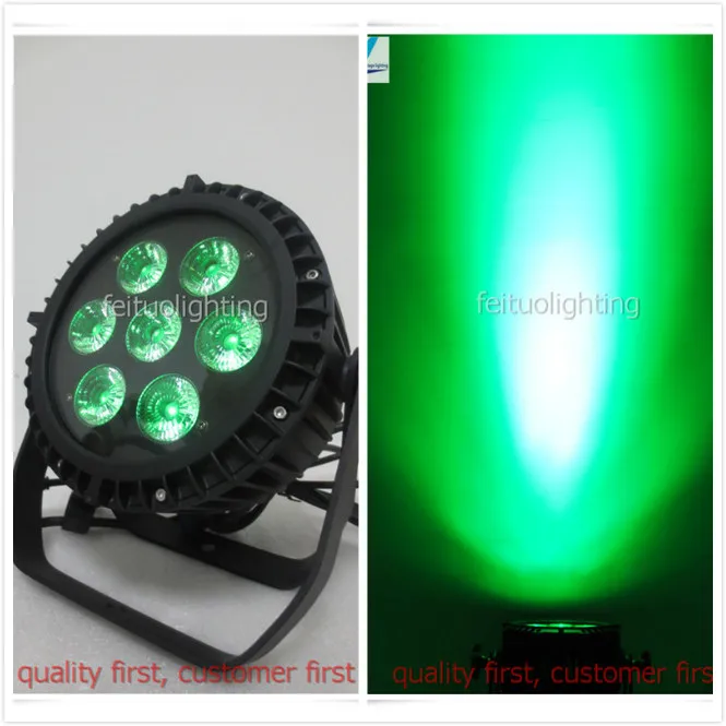E-4pcs с корпусом DJ музыкальное оборудование 7x15 Вт Led Par Can Light RGBWA 5в1 Led Par64 водонепроницаемый Led Par
