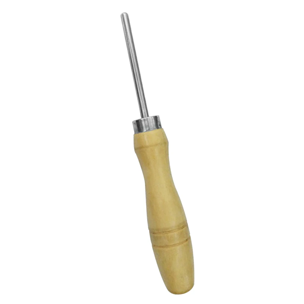 Heavy Duty Racket Awl Stringing Tools Wooden Handle