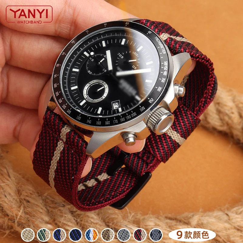 Senior nylon watchband 18mm 19mm 20mm 21 22mm 23mm 24mm watch strap Quick Release bar waterproof bracelet wristwatches band