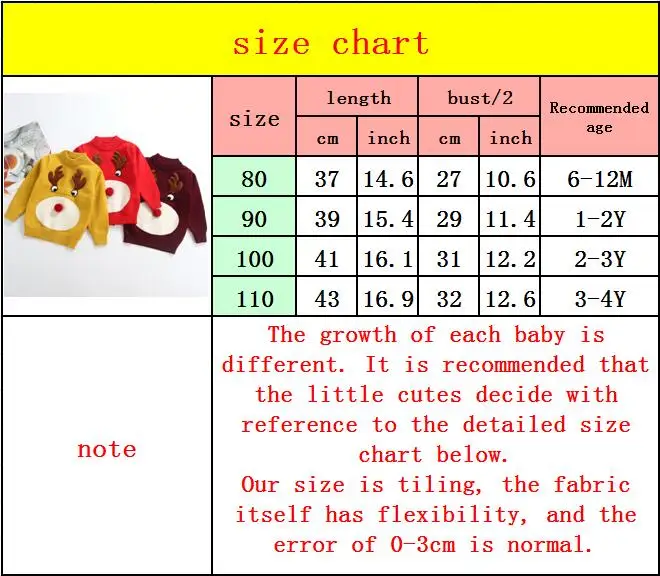 Baby Girls Christmas Clothes Toddler Sweater baby Winter Warm Thick Sweater shirts Girls Christmas Tops Sweaters 6M-4Y